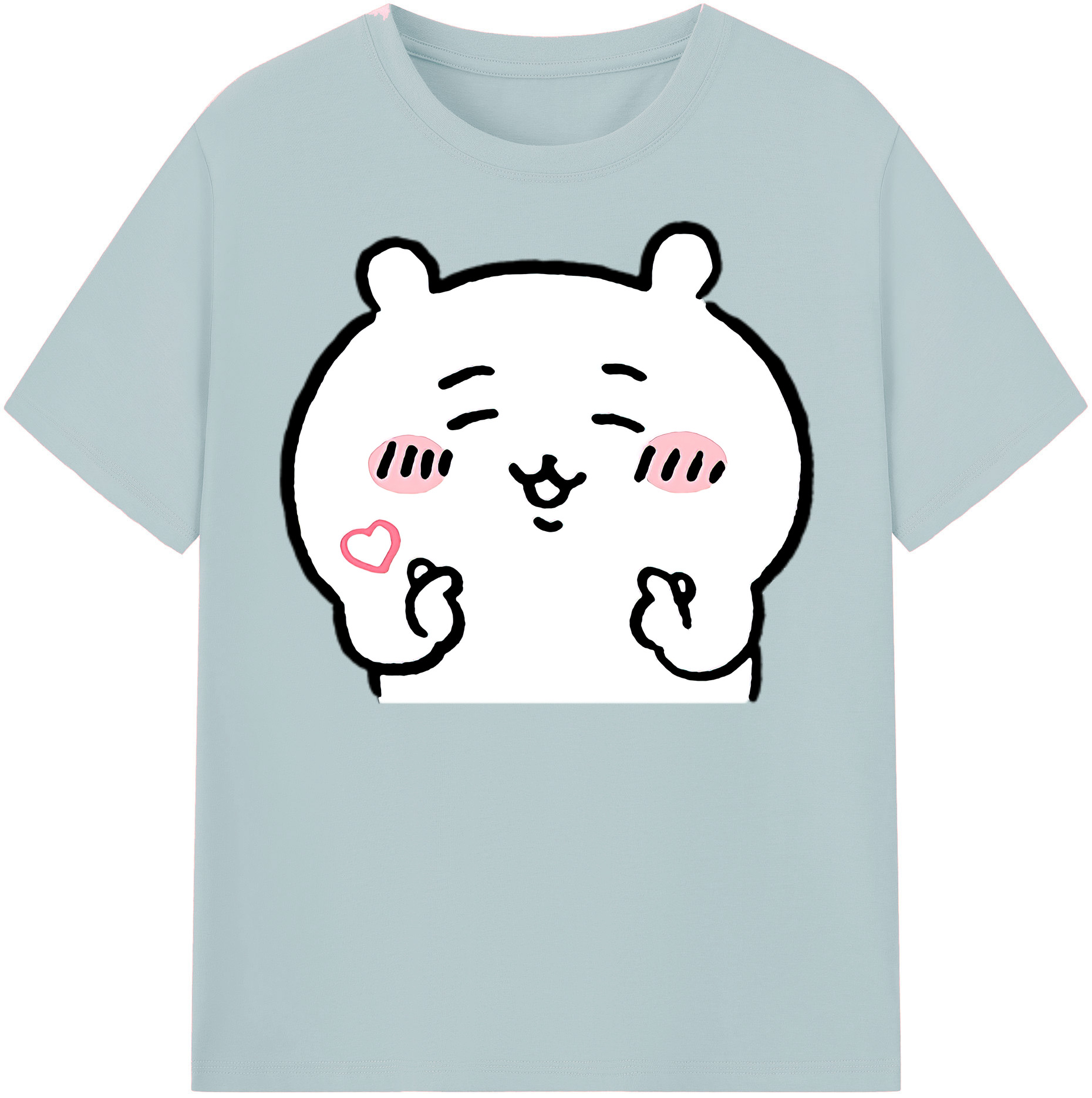 （画像用） ちいかわ ちいかわ Chii-kawa chiikawa 綿100％半袖Tシャツ（フロントプリント）